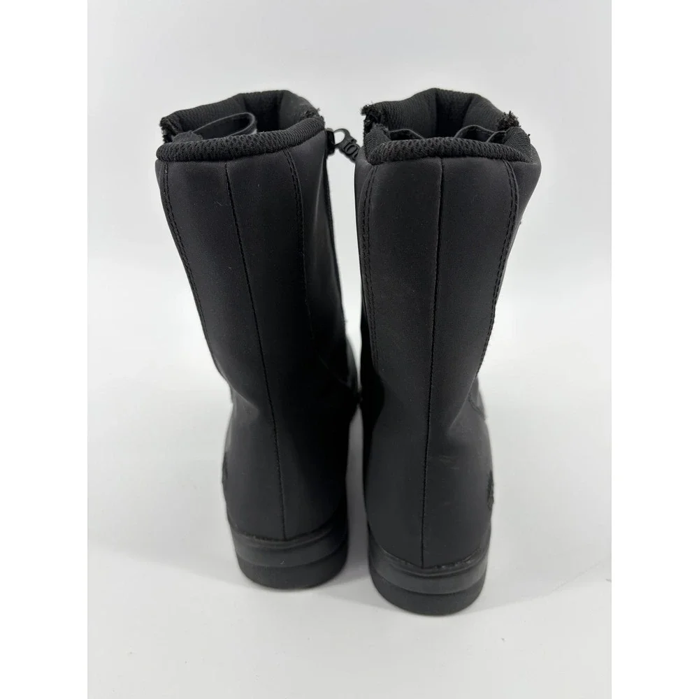 Totes Rosemary High Calf Boots, Black, Waterproof Zipper, Women's Size 8